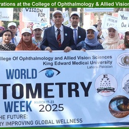 Doctor of Optometry, COAVS, King Edward Medical University Lahore.