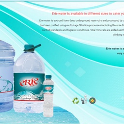 Erie Mineral Water. Sagacious (Pvt) Ltd.