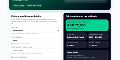 Tax calculators