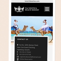 TAJ Beach Resort Karachi.