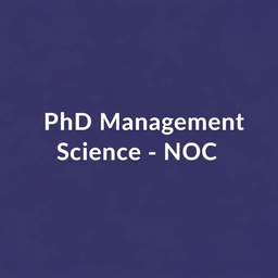 THE INSTITUTE OF MANAGEMENT SCIENCES