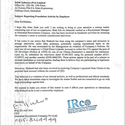 Islamabad Recruitment Company - IRco