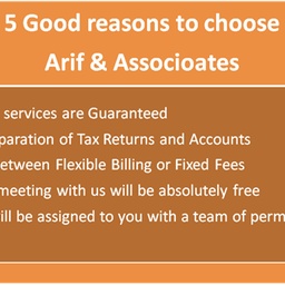 Arif And Associates | Advocates & Chartered Accountants | Tax, Auditors, Legal, Bookkeeping
